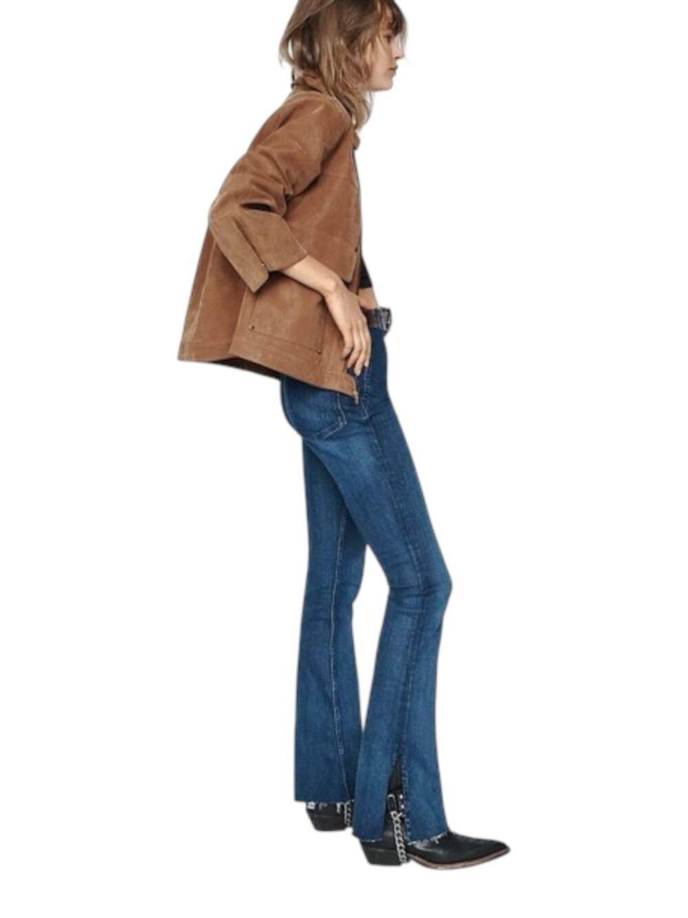 Free People  We The Free Flare Jeans Level Up Slit Slim Boot Womens Size 24
